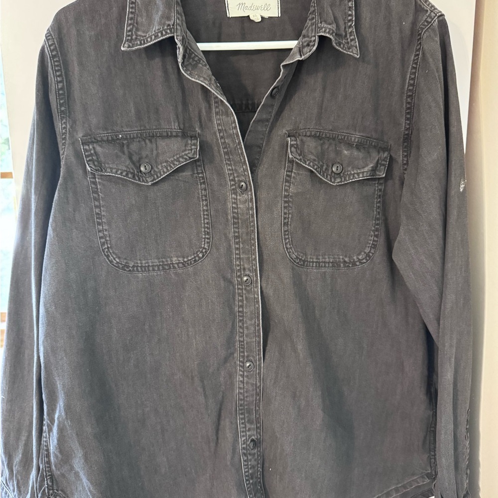 Madewell Charcoal Button-Up Shirt